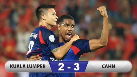 Kết quả Kuala Lumpur City 2-3 CAHN: Thắng trận, CAHN giành vé vào bán kết Shopee Cup